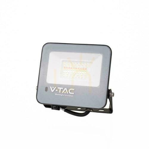 Skontrolujte LED reflektor V-TAC VT-44034 RGB+6500 K 30 W čierny s diaľkovým ovládaním