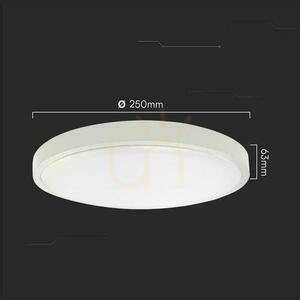 Plafond V-TAC 18W LED SAMSUNG CHIP Round 25cm povrchová montáž IP44 biela VT-8618 6500K 1830lm 5 rokov záruka small 3
