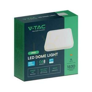 Plafond V-TAC 18W LED SAMSUNG CHIP Square 25x25cm Povrchová montáž IP44 biela VT-8618 3000K 1830lm 5 rokov záruka small 2