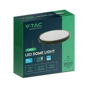Plafond V-TAC 24W LED SAMSUNG CHIP Round 30cm povrchová montáž IP44 čierna VT-8624B 3000K 2500lm 5 rokov záruka small 2