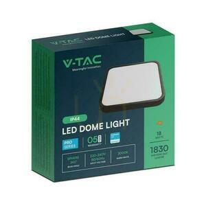 Plafond V-TAC 18W LED SAMSUNG CHIP Square 25x25cm Povrchová montáž IP44 Black VT-8618B 3000K 1830lm Záruka 5 rokov small 2