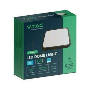 Plafond V-TAC 48W LED SAMSUNG CHIP Square 42x42cm Povrchová montáž IP44 čierna VT-8630B 4000K 5160lm 5 rokov záruka small 2