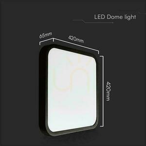Plafond V-TAC 48W LED SAMSUNG CHIP Square 42x42cm Povrchová montáž IP44 čierna VT-8630B 4000K 5160lm 5 rokov záruka small 3