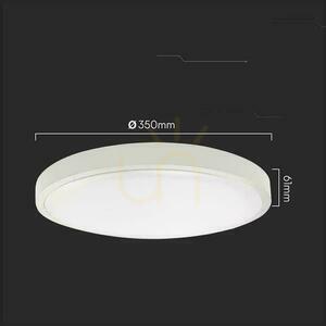 Plafond V-TAC 24W LED SAMSUNG CHIP Okrúhly 35cm Pilotný snímač pohybu na povrchovú montáž IP44 Biely VT-8624S 3000K 2500lm Záruka 5 rokov small 3