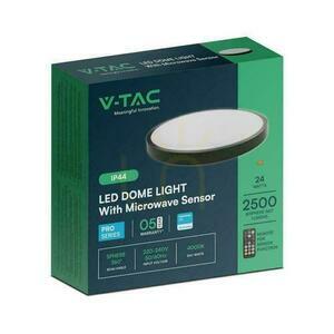 Plafond V-TAC 24W LED SAMSUNG CHIP Okrúhly 35cm Pilotný snímač pohybu na povrchovú montáž IP44 Čierny VT-8624S 4000K 2500lm Záruka 5 rokov small 3