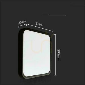 Plafond V-TAC 18W LED SAMSUNG CHIP Square 30x30cm Senzor pohybu pre povrchovú montáž IP44 čierny VT-8618S 4000K 1830lm Záruka 5 rokov small 3