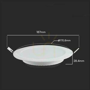 V-TAC 12W LED SAMSUNG CHIP zapustený panel kruhový 170x28mm VT-61012RD-S 3000K 1200lm 5 rokov záruka small 3
