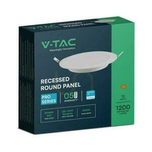 V-TAC 12W LED SAMSUNG CHIP zapustený panel okrúhly 170x28mm VT-61012RD-S 6500K 1200lm 5 rokov záruka small 4
