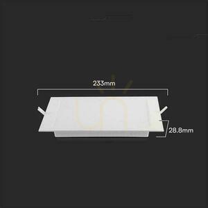 V-TAC 18W LED SAMSUNG CHIP zapustený panel štvorcový 220x220mm VT-61018SQ-S 3000K 1850lm small 3