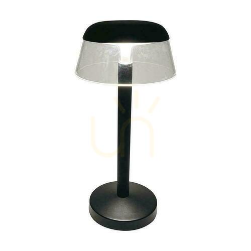 Skontrolujte V-TAC 3W LED stolová lampa na nočný stolík 28cm USB nabíjanie stmievateľná čierna VT-75002 3000K-6000K 110lm