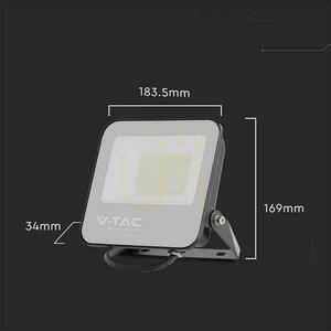 V-TAC 50W SAMSUNG CHIP LED projektor čierny 160Lm/W VT-44051 4000K 8000lm 5 rokov záruka small 2