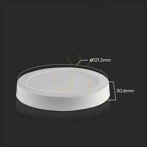 Povrchový panel V-TAC 6W LED SAMSUNG CHIP Round 121x30mm VT-60006RD-S 6500K 660lm 5 rokov záruka small 3