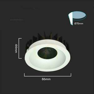 V-TAC LED svietidlo 12W BRIDGELUX CHIP CCT White Raster Anti Glare Honeycomb VT-17012 3000K-4000K-6400K 1180lm small 4
