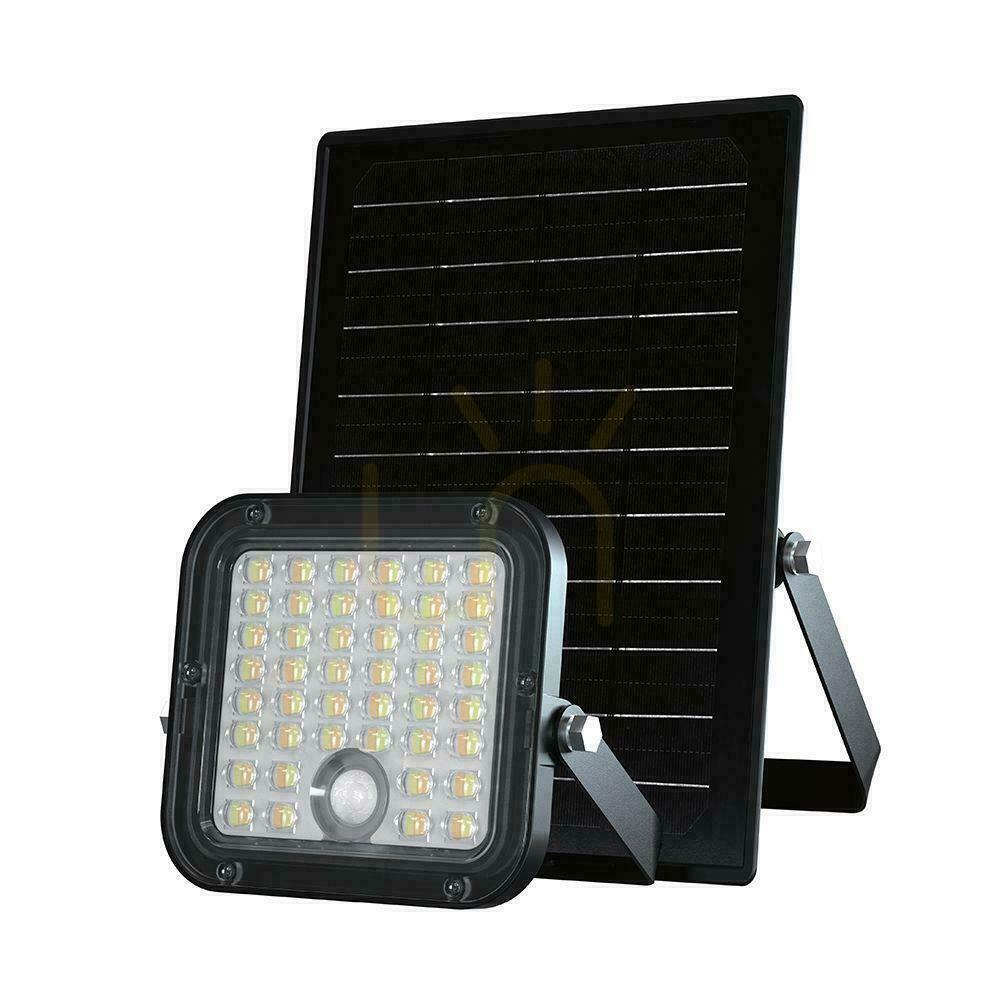 Skontrolujte V-TAC 10W solárny LED projektor s diaľkovým ovládaním, AUTO, časovač, senzor pohybu, IP65, CCT VT-411CCT 4000K+6000K 1500lm V-TAC 10W solárny LED projektor s diaľkovým ovládaním, AUTO, časovač, senzor pohybu, IP65, CCT VT-411CCT 4000K+6000K 1500lm