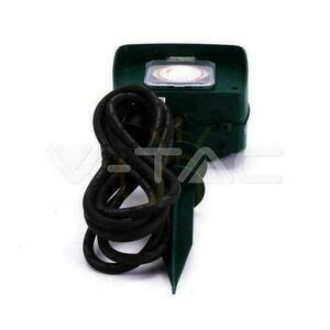 V-TAC Záhradné zásuvky 2 zásuvky 3 m, kolíkové, IP44 Schuko, TIMER VT-1112-3 small 2