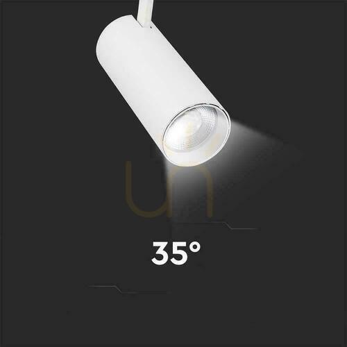 Skontrolujte 3F V-TAC svietidlo na zbernicu 40W LED 35st CCT CRI90+ biela VT-47050 2700K-4000K-6000K 3150lm
