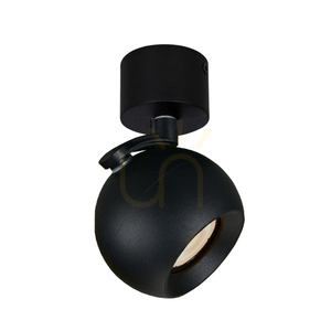 Stropné bodové svietidlo Italux Lafin čierne GU10, hliník, 10 cm SPL-45379-1R-BK small 1
