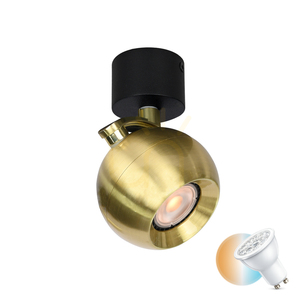 Reflektor Italux Lafin čierny GU10 10W IP20 SPL-45379-1R-BK-GD small 0
