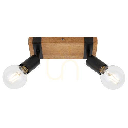 Skontrolujte Reflektor Italux Molini čierny 2x E27 SPL-2079-2