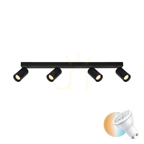 Skontrolujte Reflektor Italux Nesto 4x GU10 čierny 60 cm SPL-23436-4-BK