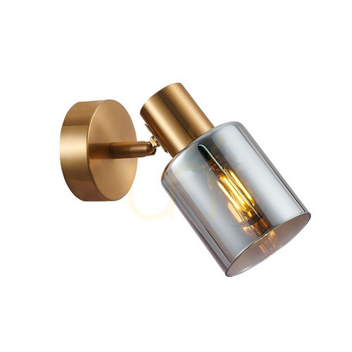 Skontrolujte Reflektor Italux Santia mosadzné sivé sklo E14 SPL-65342-1-BRO-SG