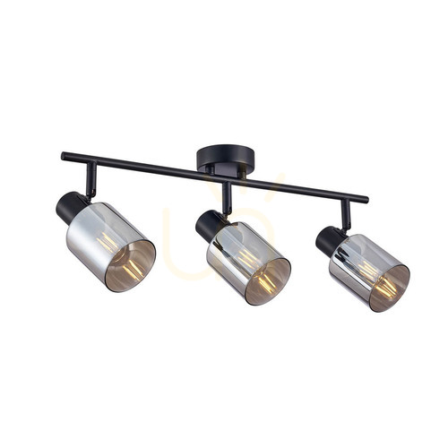 Skontrolujte Reflektor Italux Santia čierny 3xE14 sivé sklo SPL-65342-3-BK-SG