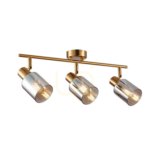 Skontrolujte Reflektor Italux Santia 3x E14 mosadzné sivé sklo SPL-65342-3-BRO-SG