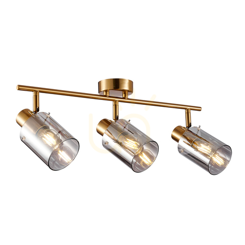 Skontrolujte Reflektor Italux Sardo mosadzný dymový 3-bodový E14 SPL-5581-3-BRO-SG