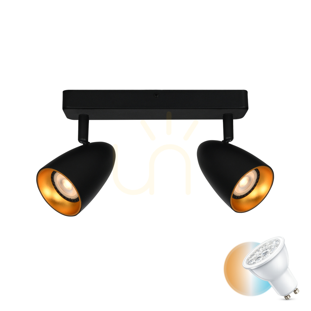 Skontrolujte Bodové svietidlo Italux Tino čierne GU10 2x10W SKU SPL-36748-2-BK-GD Bodové svietidlo Italux Tino čierne GU10 2x10W SKU SPL-36748-2-BK-GD