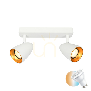 Bodové svietidlo Italux Tino biele 2x GU10 SPL-36748-2-WH-GD 0 Bodové svietidlo Italux Tino biele 2x GU10 SPL-36748-2-WH-GD small 0