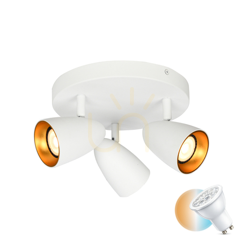 Skontrolujte Reflektor Italux Tino GU10 3-bodový biely SPL-36748-3R-WH-GD