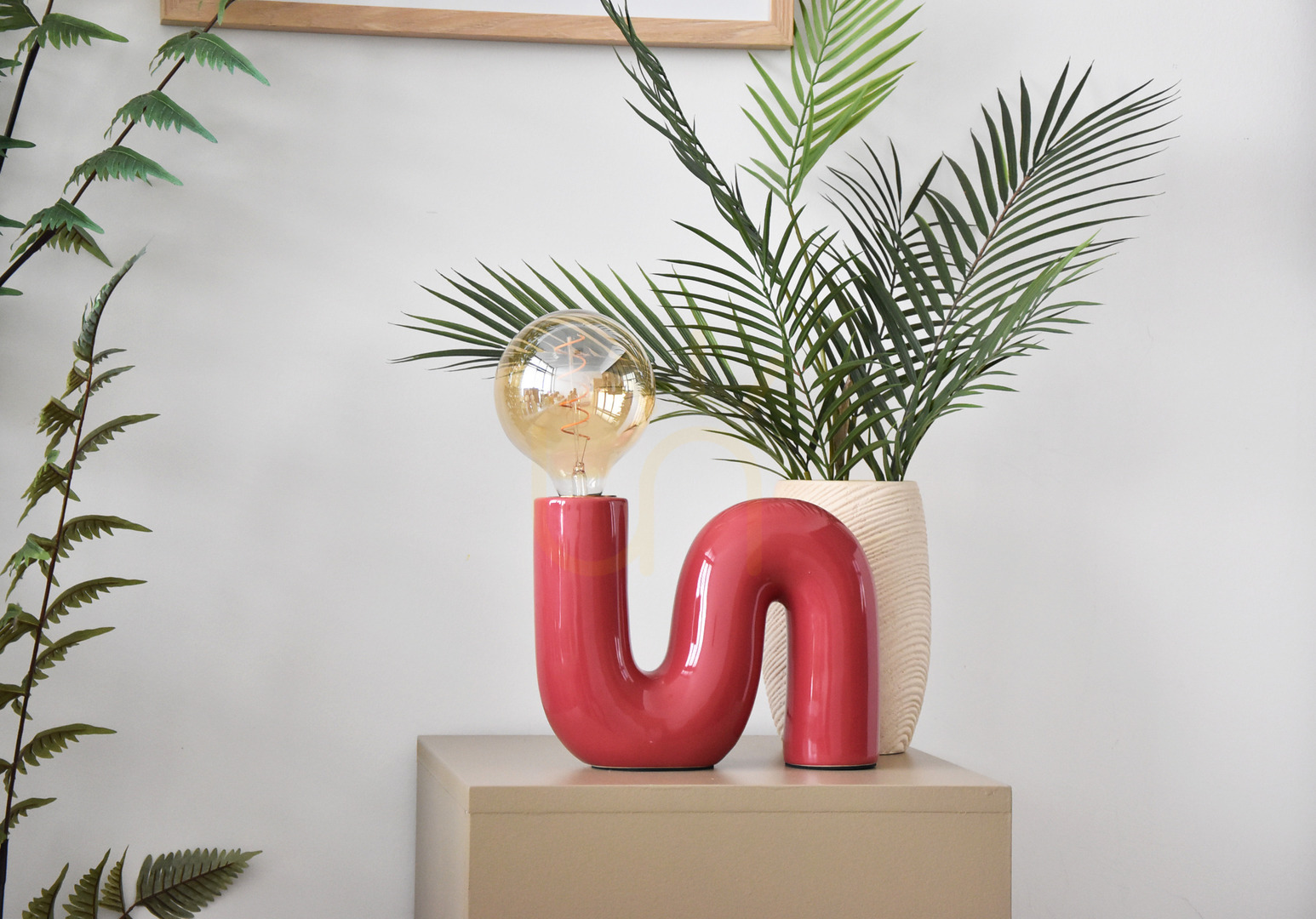 Náhľad POP SERPENT Stolná lampa , keramika s textilným káblom a vypínačom Aviano POP SERPENT Stolná lampa , keramika s textilným káblom a vypínačom Aviano