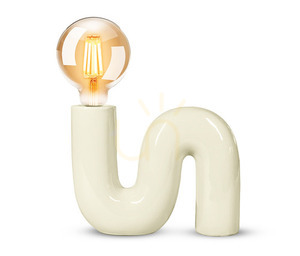 POP SERPENT Stolná lampa , keramika s textilným káblom a vypínačom Aviano small 0