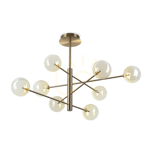 Skontrolujte Prívesné svietidlo Ideallux Equinoxe SP8 345420 chróm 8xG4 128 cm