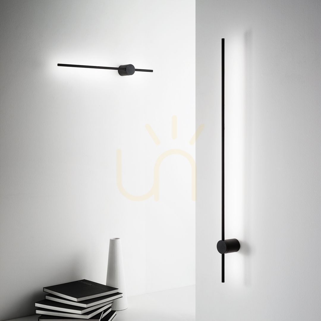 vyhliadka Nástenné svietidlo Ideallux ESSENCE 340999 čierne LED 12W 2700K 75 cm Nástenné svietidlo Ideallux ESSENCE 340999 čierne LED 12W 2700K 75 cm
