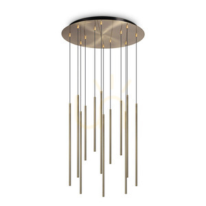 Prívesné svietidlo Ideallux LOOK 341101 mosadz LED 19W 60 cm 12x 2700K small 0
