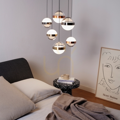 Skontrolujte Závesné svietidlo Ideallux Galaxy SP3 biele LED 29W 25 cm 342993