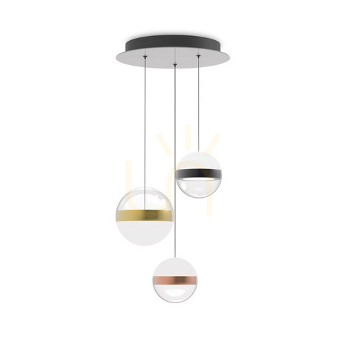 Skontrolujte Závesné svietidlo Ideallux Galaxy SP3 biele LED 29W 25 cm 342993