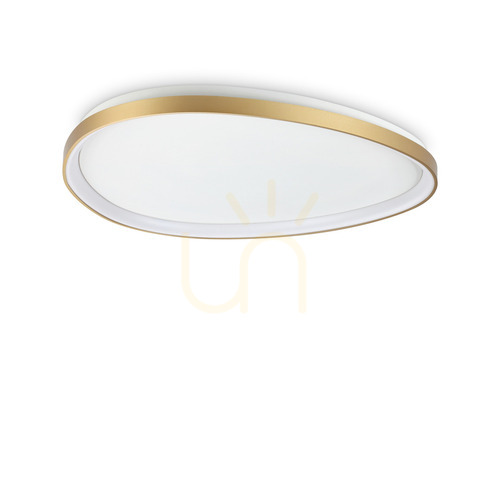 Skontrolujte Plafón Ideallux Gemini mosadzný LED 42W 81 cm 341514