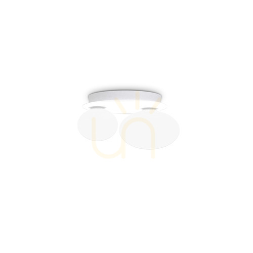 Skontrolujte Plafón Ideallux NINFEA AP2 BIANCO biely sklo kov 25 cm 327716