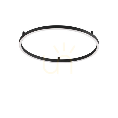 Skontrolujte Plafón Ideallux Oracle Slim 341941 čierny LED 37W 4000K 70 cm