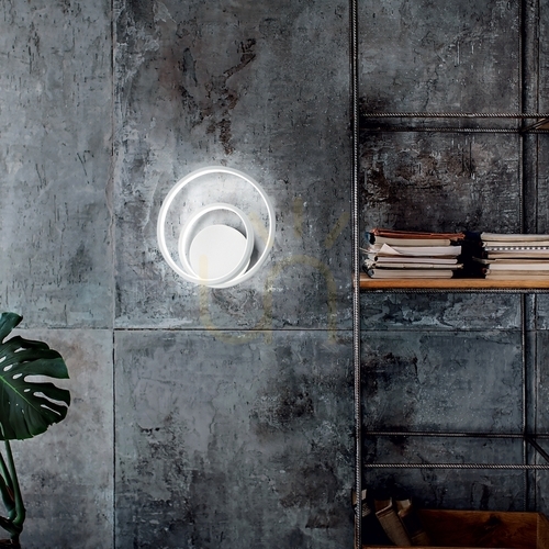 Skontrolujte Nástenné svietidlo Ideallux OZ 342221 biele LED 26W 2700K