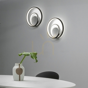 Nástenné svietidlo Ideallux OZ 342269 čierne LED 26W 4000K small 1
