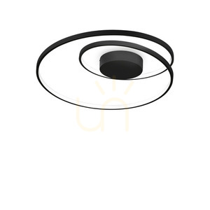 Plafón Ideallux OZ 342290 čierny LED 47W 2700K 60 cm small 0