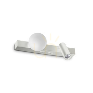Nástenné svietidlo Ideallux Binomio biele LED 6W 2x svetlo 336534 small 0