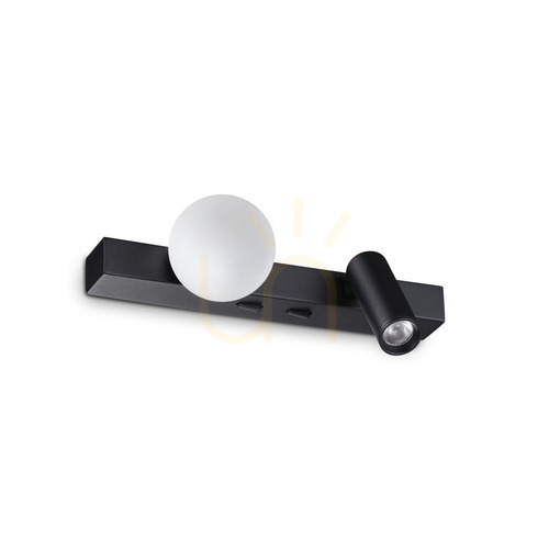 Skontrolujte Nástenné svietidlo Ideallux Binomio 336664 čierne LED 6W 2-bodové
