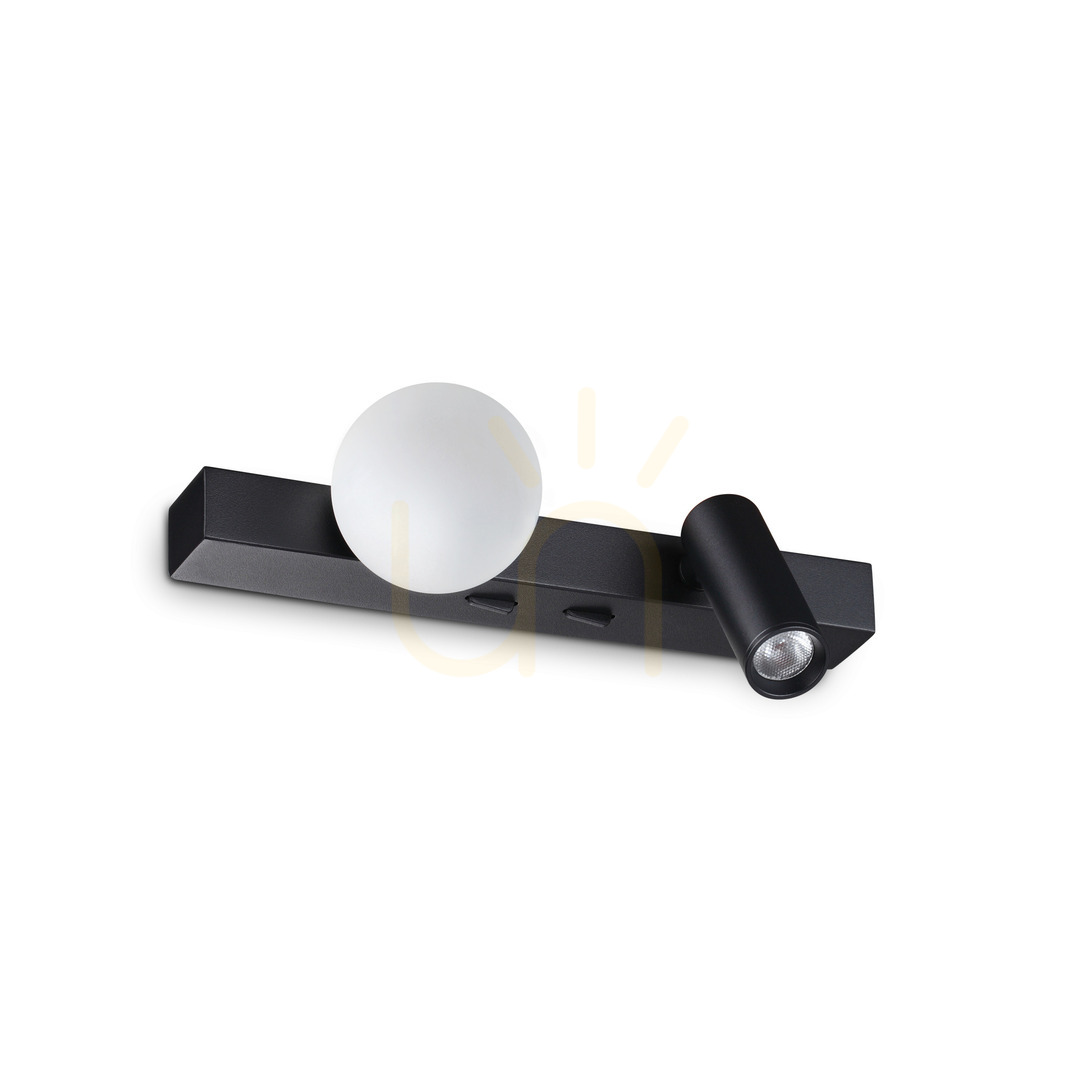 Skontrolujte Nástenné svietidlo Ideallux Binomio 336664 čierne LED 6W 2-bodové Nástenné svietidlo Ideallux Binomio 336664 čierne LED 6W 2-bodové