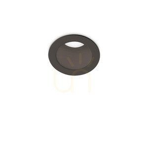 Zapustené svietidlo Ideallux Quark 305851 čierne 3W 3000K LED 2,8 cm small 0