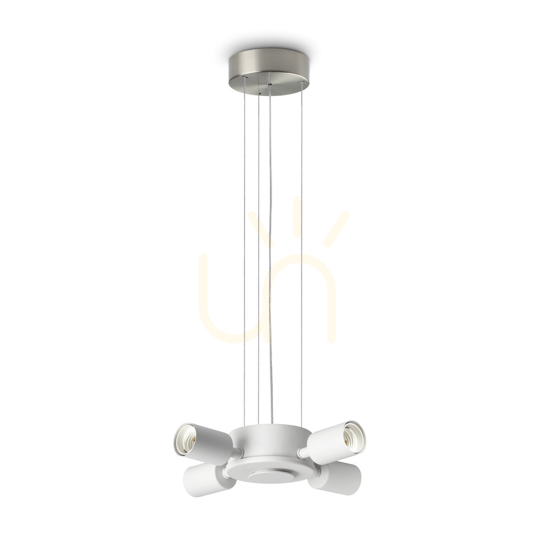 Pendant Light Ideallux Set Up 348247 4xE27 Nickel 31 cm