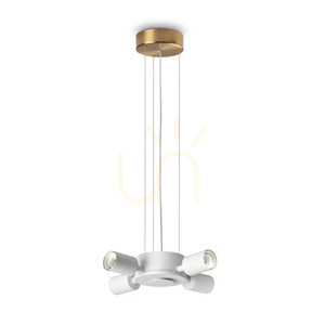 Závesné svietidlo Ideallux SET UP MSP4 Ottone 348261 mosadz 4xE27 31 cm small 0